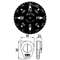 Riviera Grau Kunststoff schwimmfähig Handkompass marschkompass kompass peilkompass wandern outdoor 